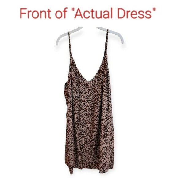 Reformation Marlowe Mini Dress 2X Leopard New - Picture 5 of 16